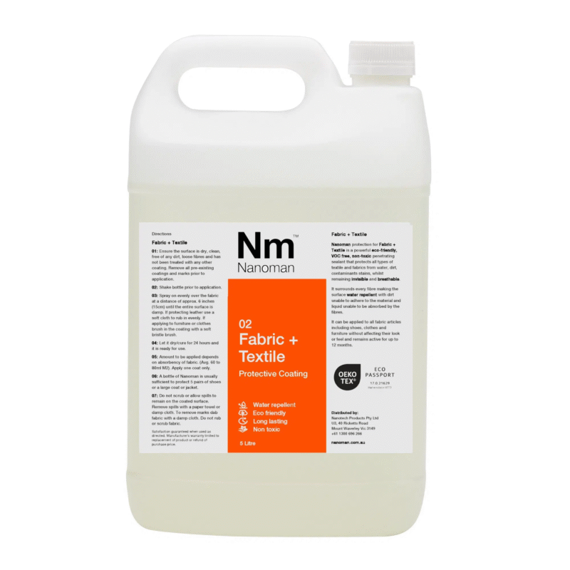 Fabric Waterproof Coating 5Lt Nanoman Australia